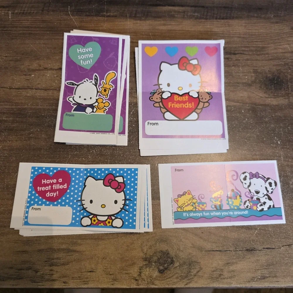 Sanrio Hello Kitty Valentines Day Cards Lot Of 11 Pochacco‎ Vintage Collectible